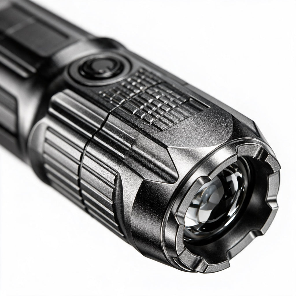 100000 Lumen Tactical USB Rechargeable LED Flashlight